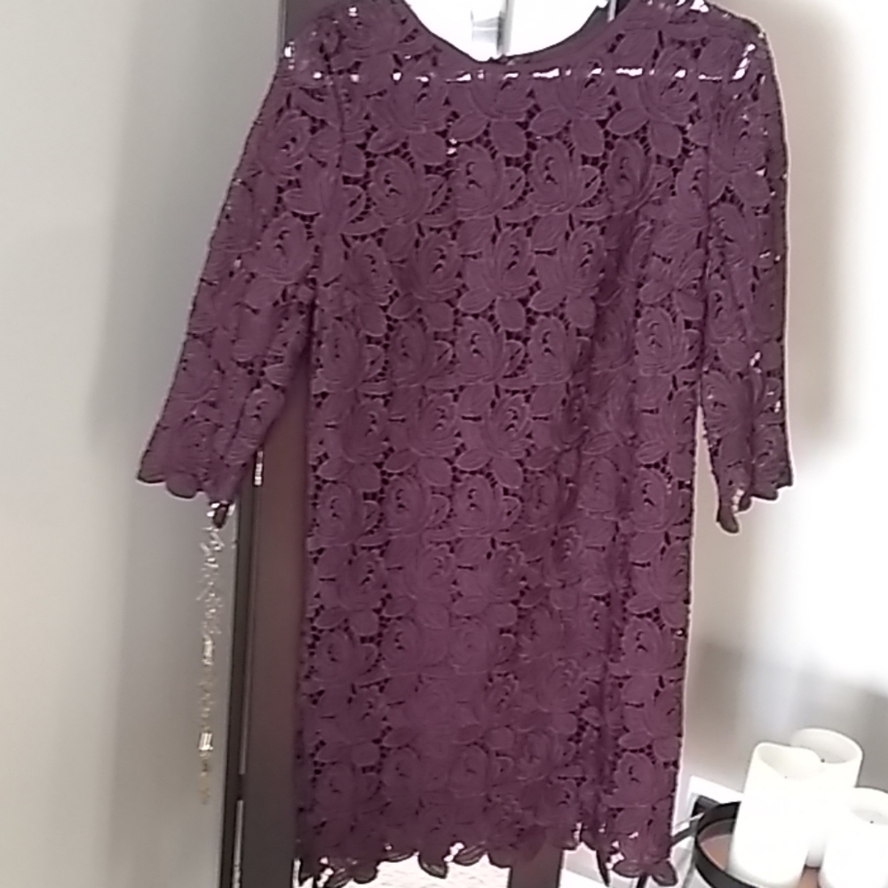 Beatuful lace Burgundy dress from loft